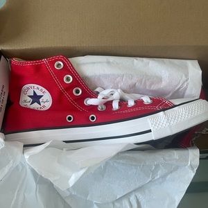 NWT NEVER WORN- Unisex Red High Top Converse